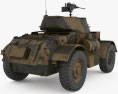 T17E1 Staghound Armoured Car Modello 3D vista posteriore