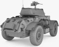 T17E1 Staghound Armoured Car 3D-Modell