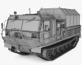 TM-140A ATV Arctic Amphibious All-terrain Vehicle 3d model wire render