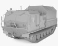 TM-140A ATV Arctic Amphibious All-terrain Vehicle 3d model clay render