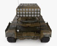 TOS-1A Solntsepyok Modello 3D vista frontale