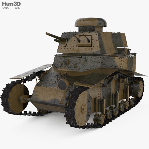 T-18 Tank Modello 3D
