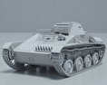 T-60 3d model clay render