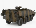 泰瑞克斯裝甲車 3D模型 后视图