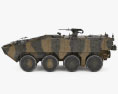 泰瑞克斯裝甲車 3D模型 侧视图