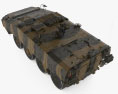 泰瑞克斯裝甲車 3D模型 顶视图