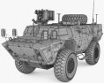 Textron Tactical Armoured Patrol Vehicle 3d model wire render