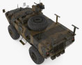 Textron Tactical Armoured Patrol Vehicle 3D-Modell Draufsicht