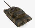 Type 15 Light Tank Modello 3D vista dall'alto