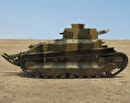 Тип 89 танк 3D модель side view