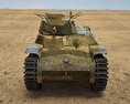Тип 97 Чі-Ха танк 3D модель front view