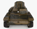 Type 97 Te-Ke tankette 3d model front view
