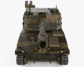 Typ 99 Panzerhaubitze 3D-Modell Vorderansicht