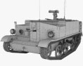 Universal Carrier (Bren Gun Carrier) 3d model wire render