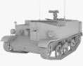 Universal Carrier (Bren Gun Carrier) 3Dモデル clay render