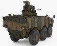 VBTP-MR 装甲車 3Dモデル 後ろ姿