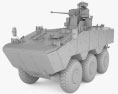 VBTP-MR裝甲車 3D模型 clay render