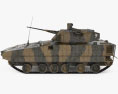 VN17 Infantry Kampffahrzeug 3D-Modell Seitenansicht