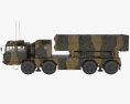 衛士型火箭炮系统 3D模型 侧视图