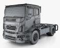 Tata Prima Tractor Racing Truck 2014 3D-Modell wire render