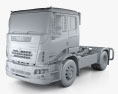 Tata Prima Tractor Racing Truck 2014 3D-Modell clay render