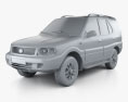 Tata Safari 2014 Modello 3D clay render