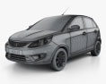 Tata Bolt 2017 3D-Modell wire render