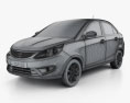 Tata Zest 2017 3D模型 wire render
