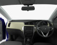 Tata Zest com interior 2017 Modelo 3d dashboard