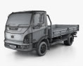 Tata Ultra 714 Flatbed Truck 2017 3d model wire render