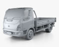 Tata Ultra 714 Flatbed Truck 2017 3d model clay render
