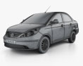 Tata Manza 2013 3d model wire render