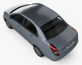 Tata Manza 2013 3d model top view