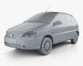 Tata Indica 2020 3D-Modell clay render