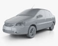 Tata Indigo 2017 3D模型 clay render