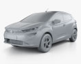 Tata Altroz 2023 3D 모델  clay render