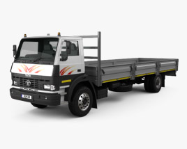 Tata LPT 1518 Flatbed Truck 2019 3D model
