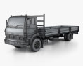 Tata LPT 1518 フラットベッドトラック 2014 3Dモデル wire render