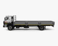 Tata LPT 1518 Flatbed Truck 2014 3d model side view