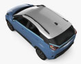 Tata Nexon EV 2023 3D-Modell Draufsicht