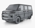 Tata Winger Passenger Van L1H1 2023 3D模型 wire render
