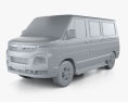 Tata Winger Passenger Van L1H1 2023 3D-Modell clay render