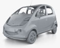 Tata Nano GenX mit Innenraum und Motor 2018 3D-Modell clay render