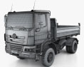 Tatra Phoenix Tipper Truck 2015 3d model wire render