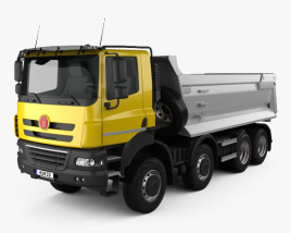 3D model of Tatra Phoenix Tipper Truck 4-axle 2015