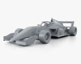 Tatuus F3 T-318 2018 Modello 3D clay render