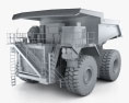 Terex Unit Rig MT6300 AC ダンプトラック 2013 3Dモデル clay render