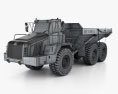 Terex TA400 ダンプトラック 2014 3Dモデル wire render