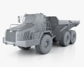 Terex TA400 Muldenkipper 2014 3D-Modell clay render