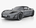Tesla Roadster 2014 Modelo 3D wire render